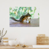 Poster Écureuil Jouant des tambours (Cuisine)