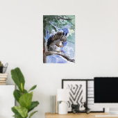 Poster Écureuil mou (Bureau à domicile)