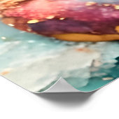 Poster Écureuil sur le gazon flottant de la beigne dorée  (Coin)