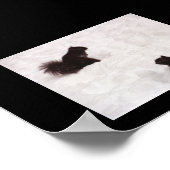 Poster Écureuils dans la neige (Coin)