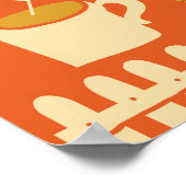 Poster Écureuils de jardin : Scène animal lunaire (Coin)