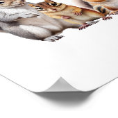 Poster Écureuils et crèche Chipmunk (Coin)