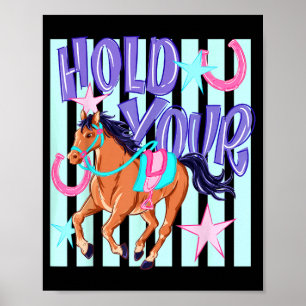 Poster Ed Rétro Tiens Tes Chevaux Ed Amoureux Des Chevaux