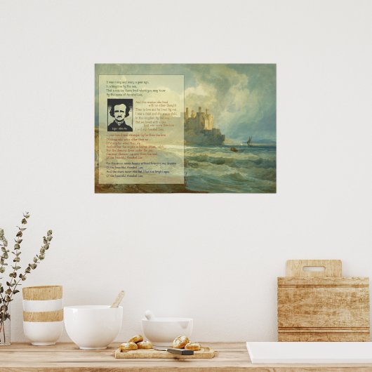Poster Edgar Allan Poe Annabel Lee (Cuisine)