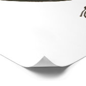 Poster Edgar Allan Poe avec signature (Coin)