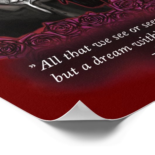 Poster Edgar Allan Poe, Dark Academia (Coin)