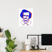 Poster Edgar Allan Poe en 3D (Bureau à domicile)