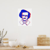 Poster Edgar Allan Poe en 3D (Cuisine)