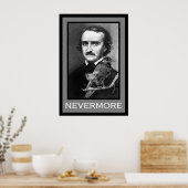 Poster Edgar Allan Poe et Raven (Cuisine)