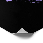 Poster Edgar Allan Poe Hommage (violet) (Coin)