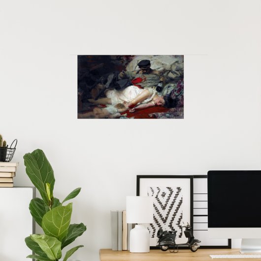 Poster Edgar Degas Absinthe (Bureau à domicile)