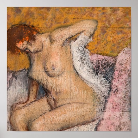 Poster Edgar Degas - Après le bain (Devant)