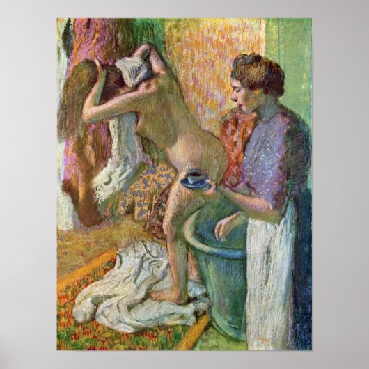 Poster Edgar Degas - Après le bain (Devant)