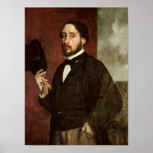 Poster Edgar Degas Autoportrait, c.1862