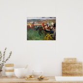 Poster Edgar Degas - Aux courses (Cuisine)