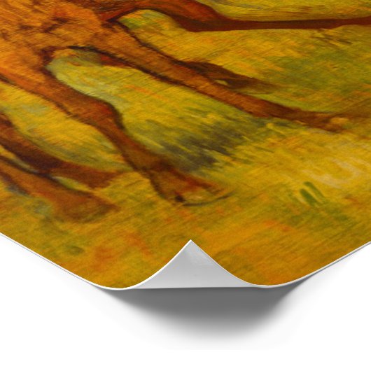 Poster Edgar Degas avant la course (Coin)