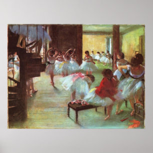 Poster Edgar Degas - Ballet 1879-80 Chaussure Stair Dance