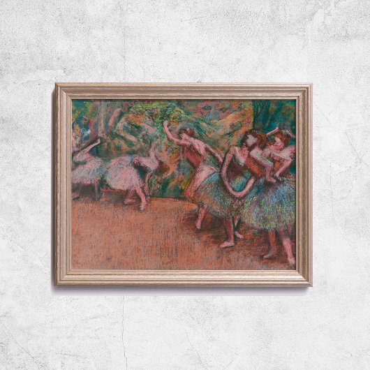 Poster Edgar Degas Ballet Scène Ballerinas Art