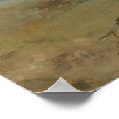 Poster Edgar Degas Chevaux Dans Un pré Vieux Art Célèbre (Coin)