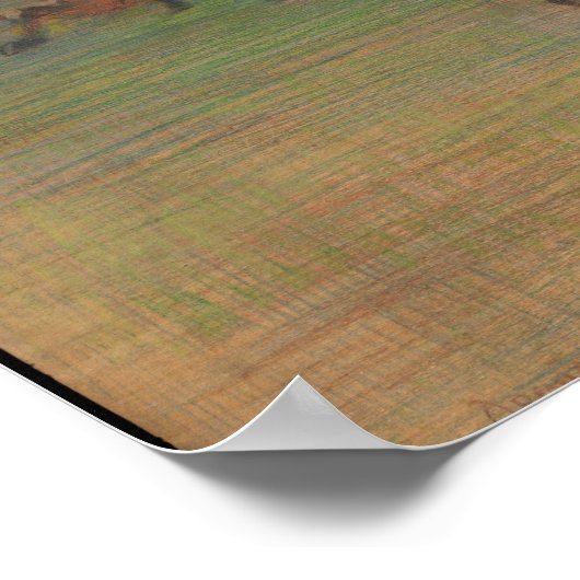 Poster Edgar Degas - Chevaux de course (Coin)