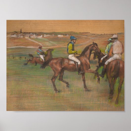 Poster Edgar Degas - Chevaux de course (Devant)