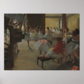 Poster Edgar Degas Classe Danse Ballet Art (Devant)