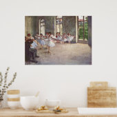 Poster Edgar Degas - Classe de répétition de ballet 1873  (Cuisine)