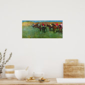 Poster Edgar Degas - Course à cheval avant de commencer (Cuisine)