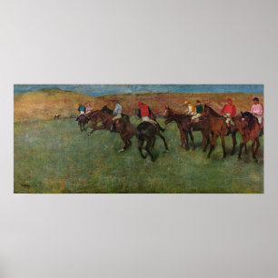 Poster Edgar Degas - Course à cheval avant le début 1878-