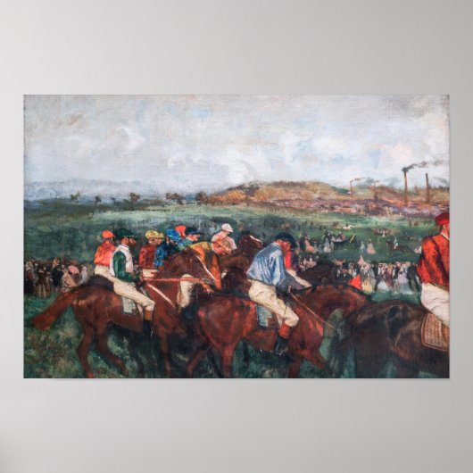 Poster Edgar Degas - Course de Gentlemen (Devant)