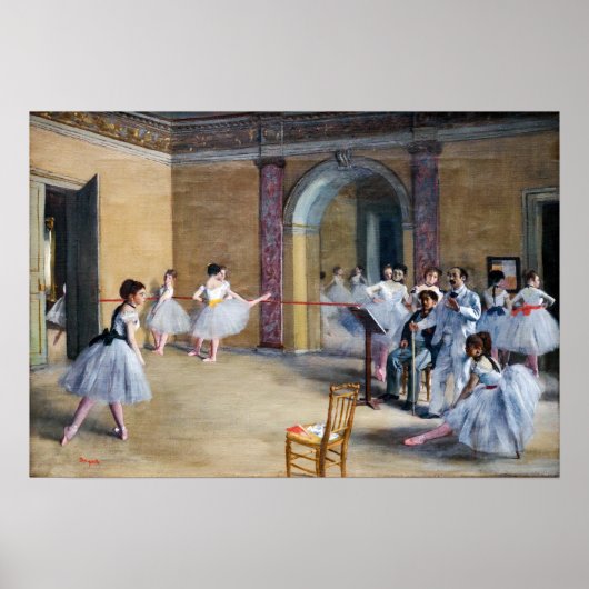 Poster Edgar Degas - Dance Foyer, Opera rue Le Peletier (Devant)