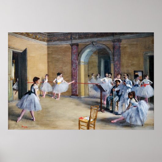 Poster Edgar Degas - Dance Foyer, Opera rue Le Peletier (Devant)