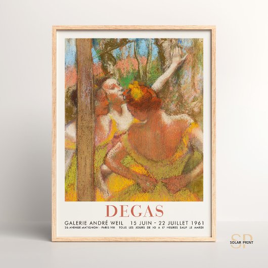 Poster Edgar Degas Dancers Artwork Ballet Mouvement Elega