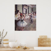 Poster Edgar Degas - Danse Classe 1875 danseurs en toile  (Cuisine)
