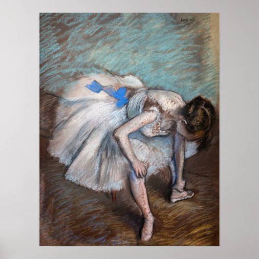 Poster Edgar Degas - Danseur assis (Devant)