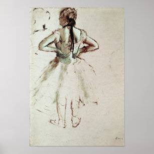 Poster Edgar Degas   Danseur vu de l'arrière