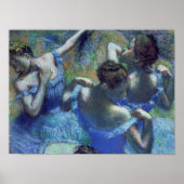 Poster Edgar Degas - Danseurs Bleus (Devant)