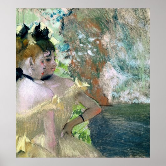 Poster Edgar Degas | Danseurs dans les ailes (Devant)