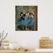 Poster Edgar Degas | Danseurs en bleu, 1890 (Cuisine)
