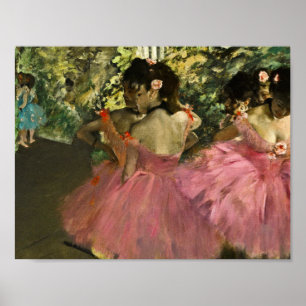 Poster Edgar Degas - Danseurs En Rose