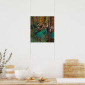 Poster Edgar Degas - Danseurs, rose et vert (Cuisine)