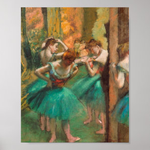 Poster Edgar Degas - Danseurs, Rose Et Vert