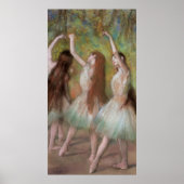 Poster Edgar Degas Danseurs verts (Devant)