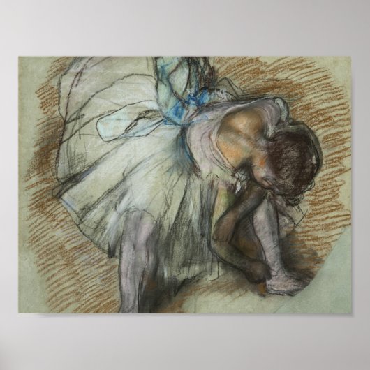 Poster Edgar Degas - Danseuse Réglant Sa Chaussure (Devant)