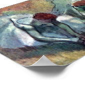 Poster Edgar Degas - Danseuses de ballet nouant leurs cha (Coin)