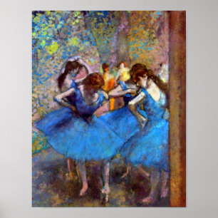 Poster Edgar Degas - Danseuses en bleu - Amateur de danse