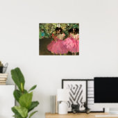 Poster Edgar Degas - Danseuses en rose (Bureau à domicile)