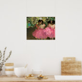 Poster Edgar Degas - Danseuses en rose (Cuisine)