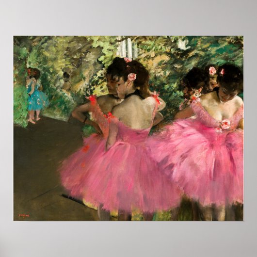 Poster Edgar Degas - Danseuses en rose (Devant)