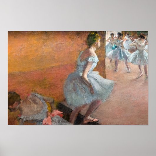 Poster Edgar Degas - Danseuses montant un escalier (Devant)